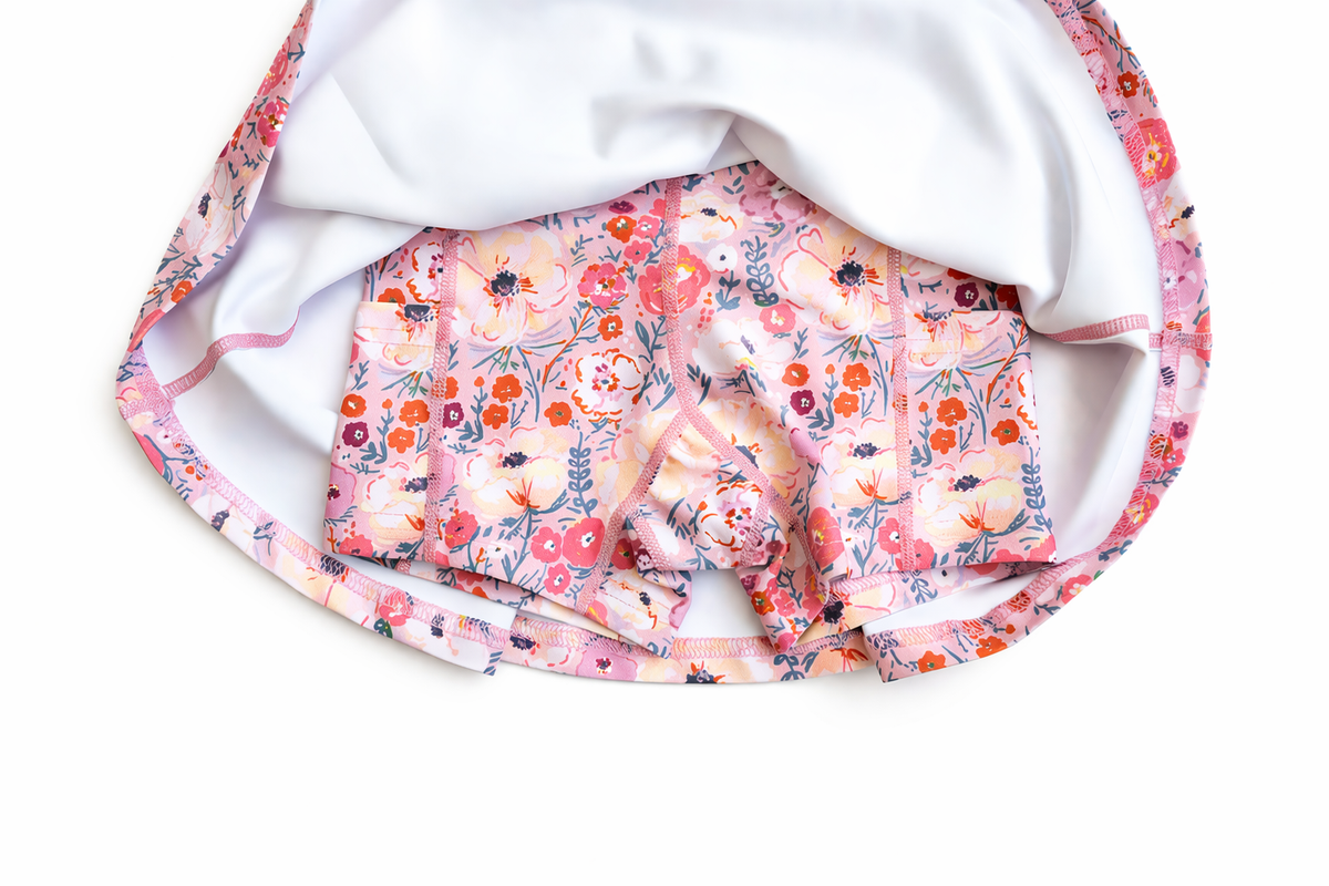 Ashlyn Athletic Skort in Love is Blooming