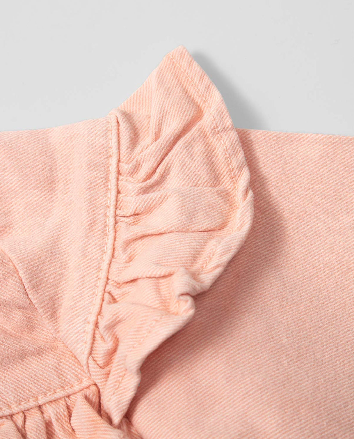 Rose Ruffled Denim Jacket