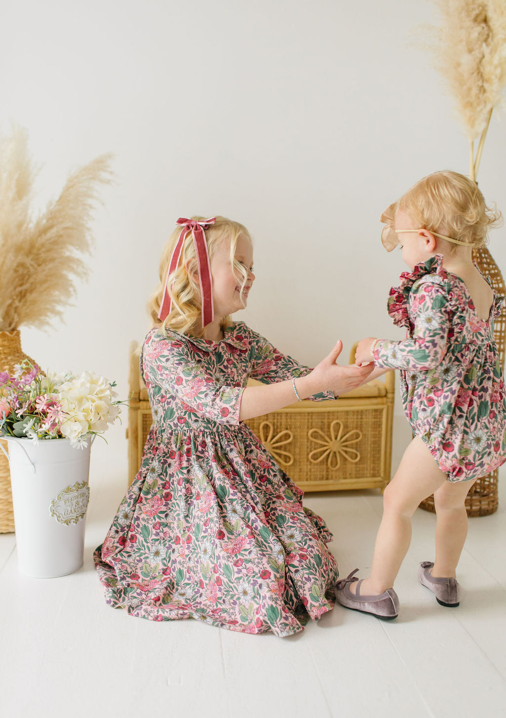 Leah Romper in Meadow Bloom