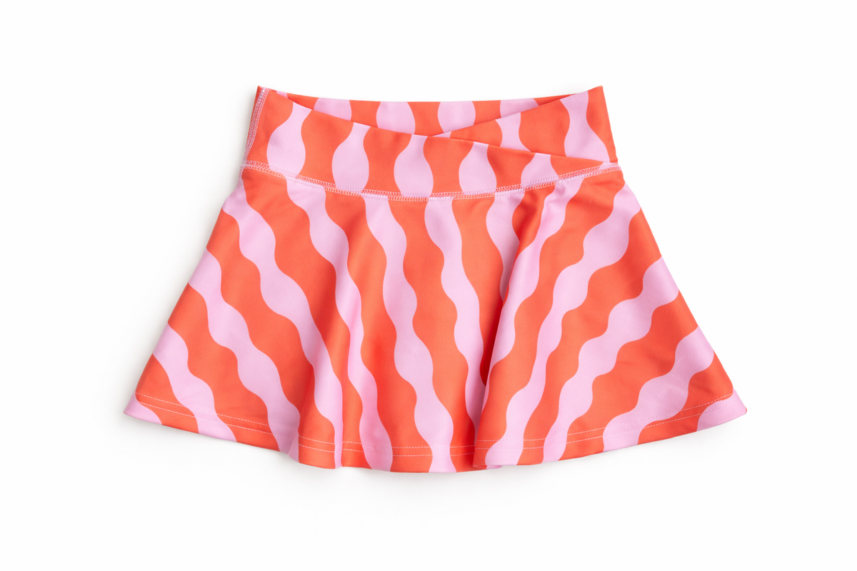 Ashlyn Athletic Skort in Carnation Crinkle