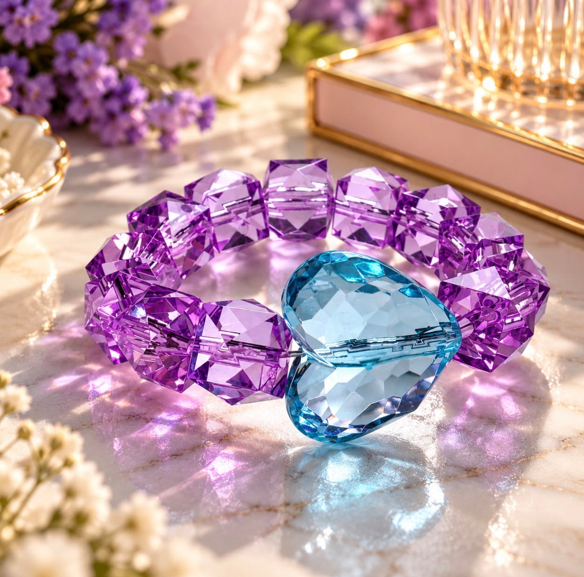 Rock Candy Bracelets-Heart