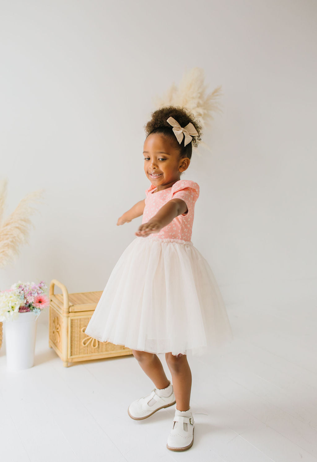 Tutu Dress in Painted Petal