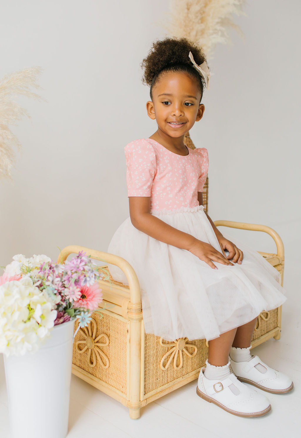Tutu Dress in Painted Petal