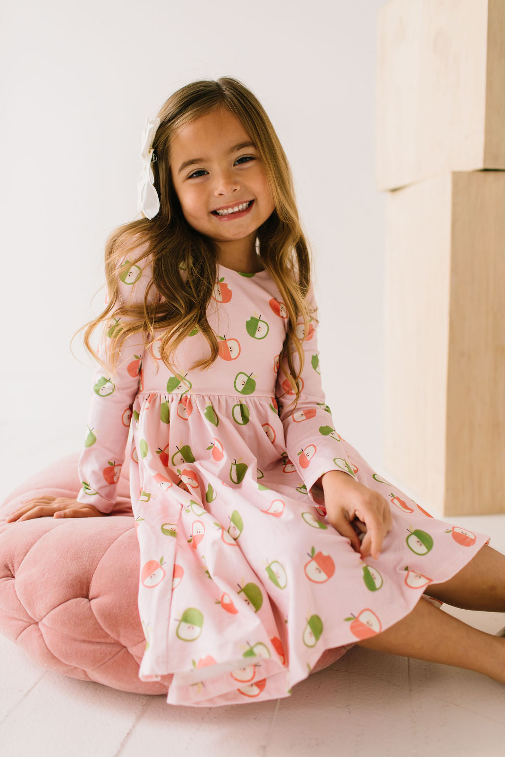 Gwendolyn Dress in Apple A Day