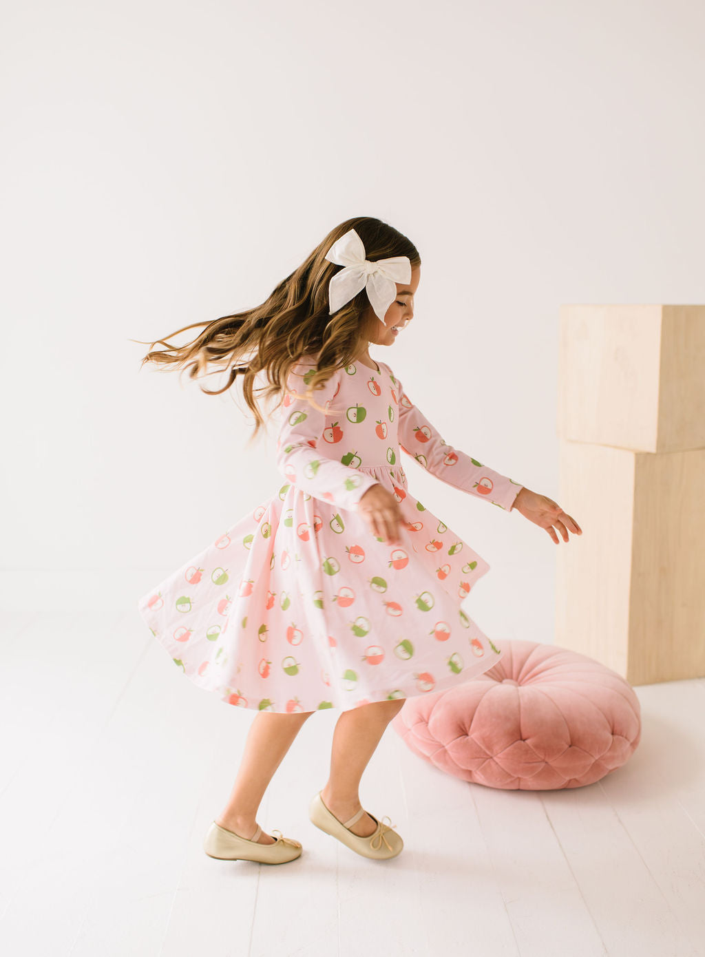 Gwendolyn Dress in Apple A Day