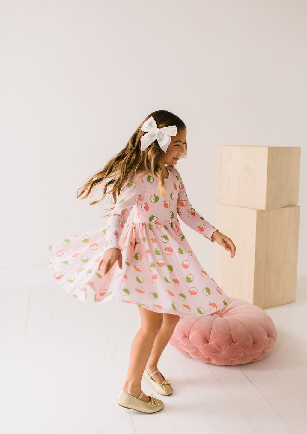 Gwendolyn Dress in Apple A Day