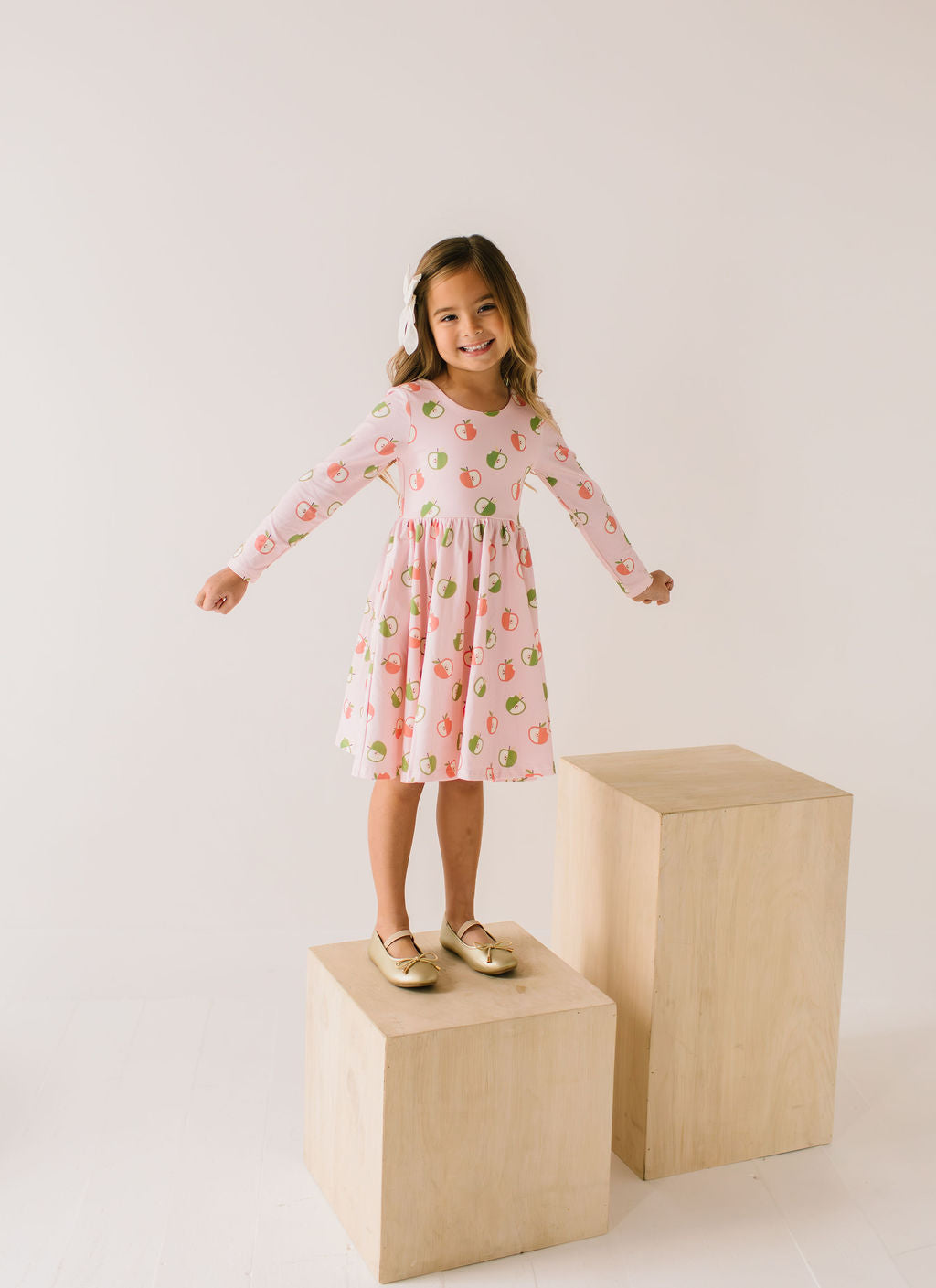 Gwendolyn Dress in Apple A Day